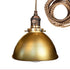 Factory Brass Metal Shade Bronze Socket Pendant Light- Ship Rope Cord Hammers and Heels