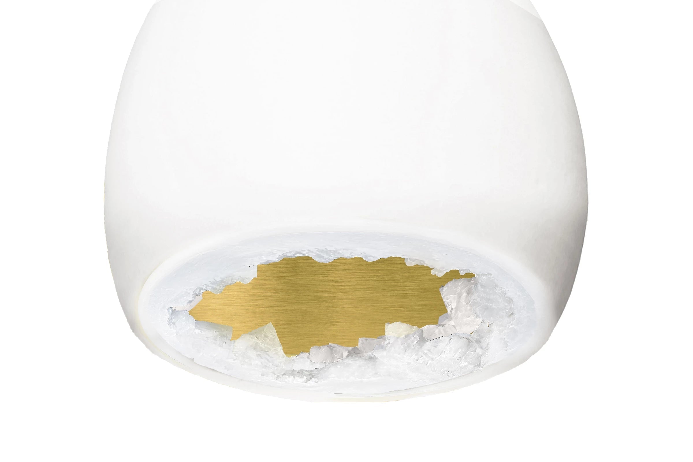 USA Made Geode Porcelain Lighting - Pendants, Chandeliers, Sconces with Hand Grown Crystals