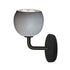 5" Matte Grey & Silver Leaf Clay Sconce Hammers and Heels