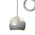 5" Matte Grey & Silver Ombre Porcelain Multiple Stagger Pendant Chandelier Hammers and Heels