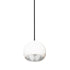 5" Matte White & Silver Leaf Clay Pendant Light Hammers and Heels