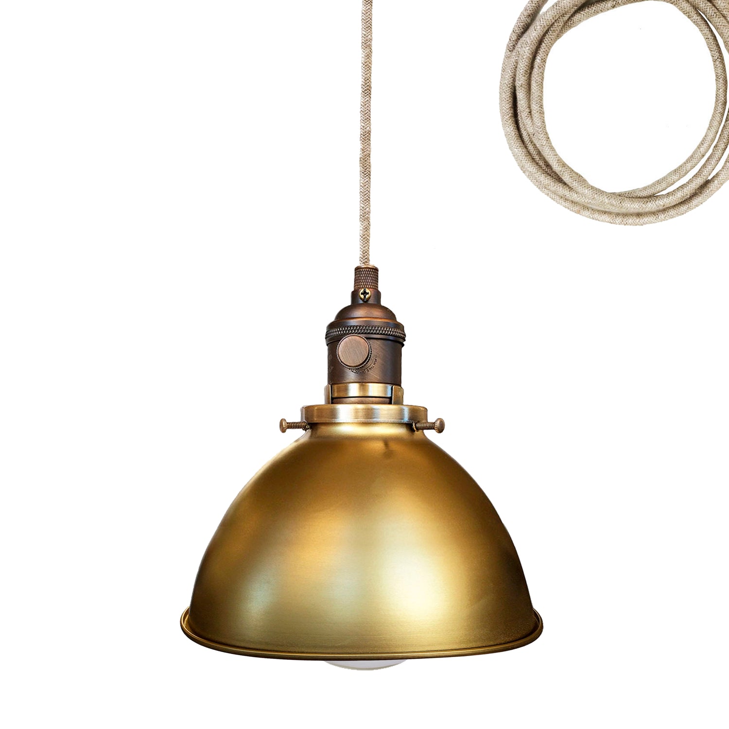 Factory Brass Metal Shade Bronze Socket Pendant Light