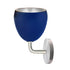 7" Matte Indigo & Silver Leaf Clay Sconce Hammers and Heels