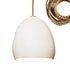 7" Matte White Porcelain Globe Pendant Light - Ship Rope Cord Hammers and Heels