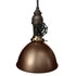 Factory 7" Vintage Valve Pipe Pendant Light- Bronze Hammers and Heels