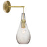 Mini Seeded Blown Glass & Brass Teardrop Wall Sconce Hammers and Heels