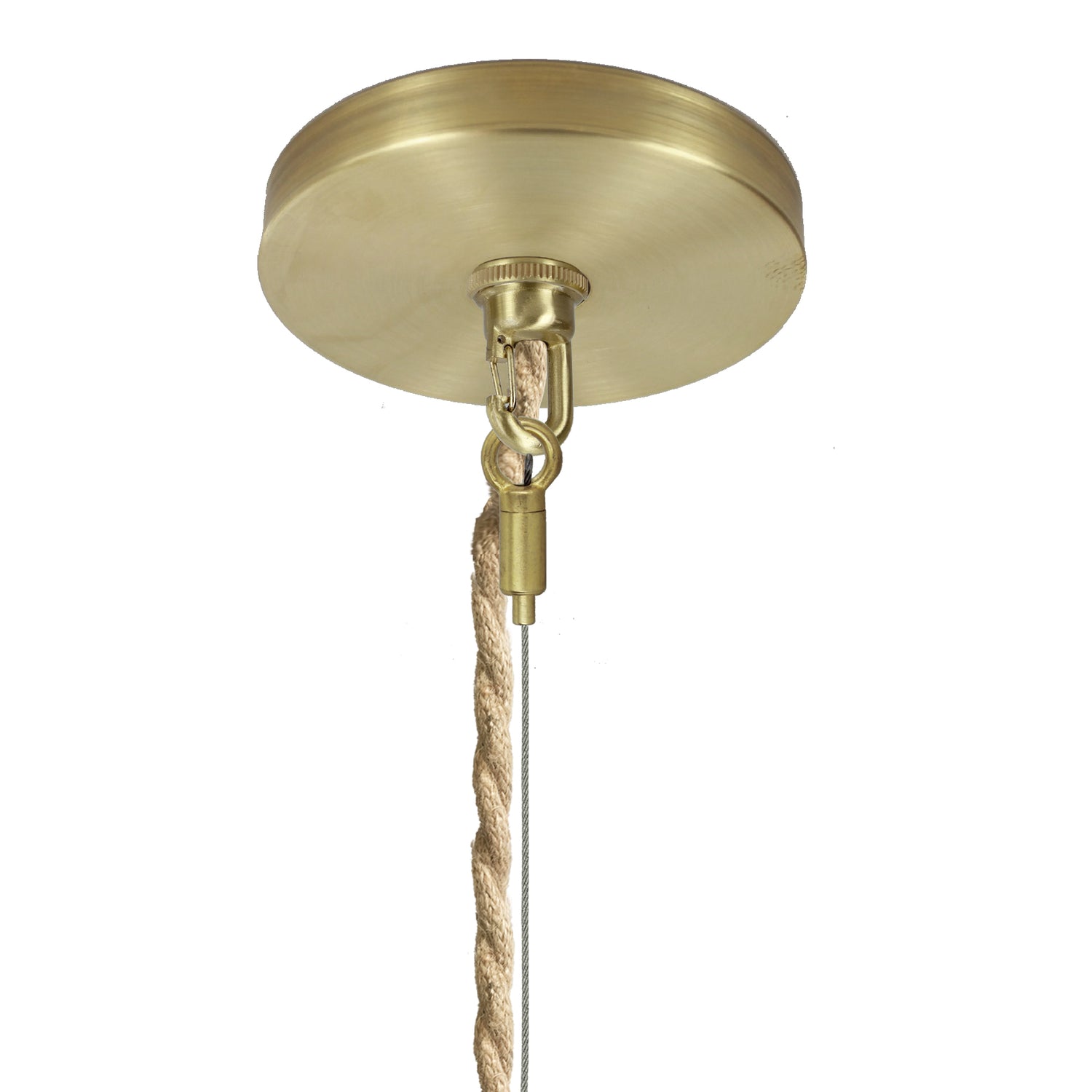 XL Clear Glass Teardrop &amp; Brass Pendant Light